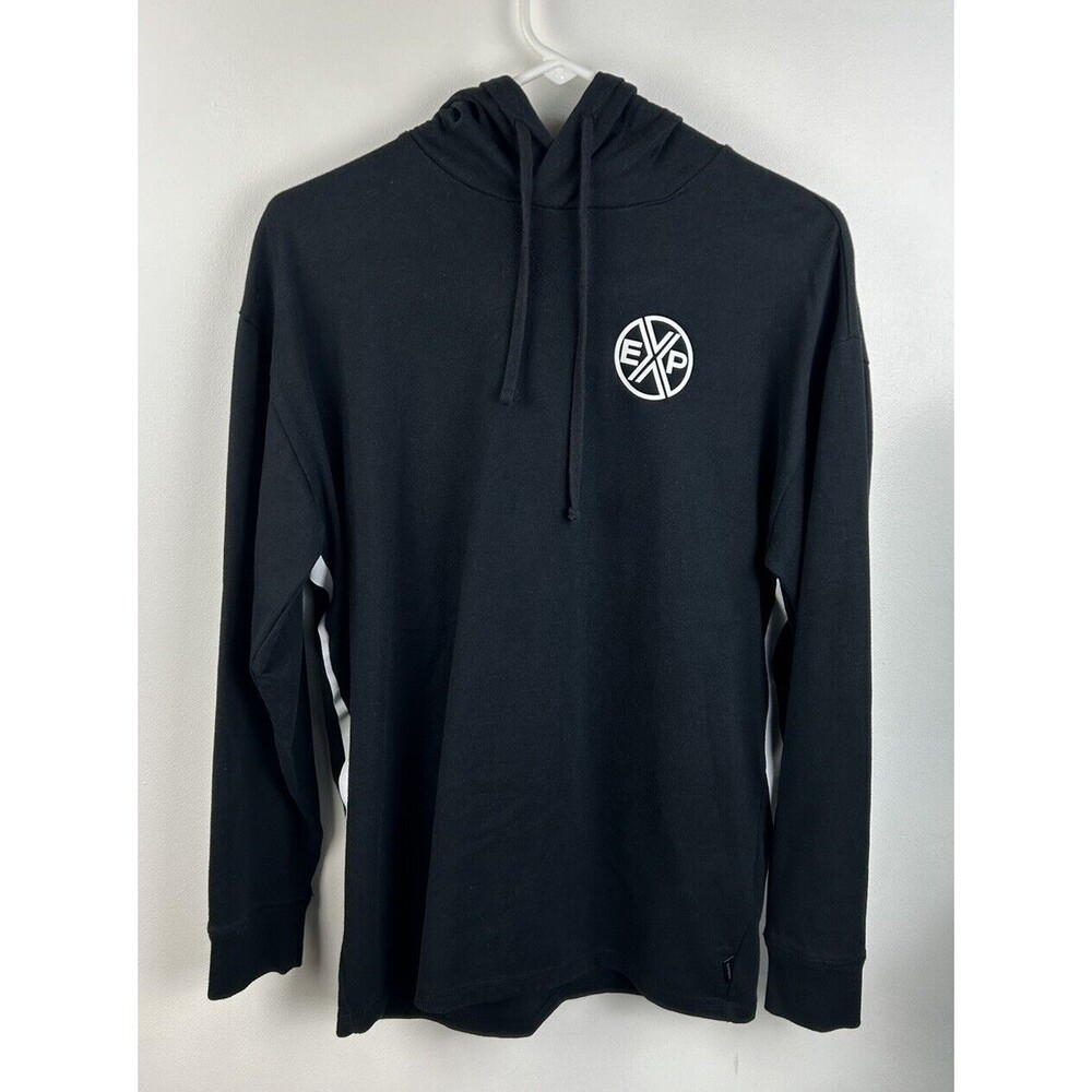 Express Men's Hoodie Pullover Size S Black White Logo 100% Cotton